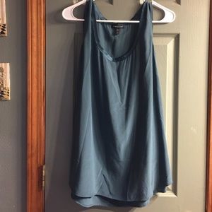 Eileen Fisher 100% silk teal tank